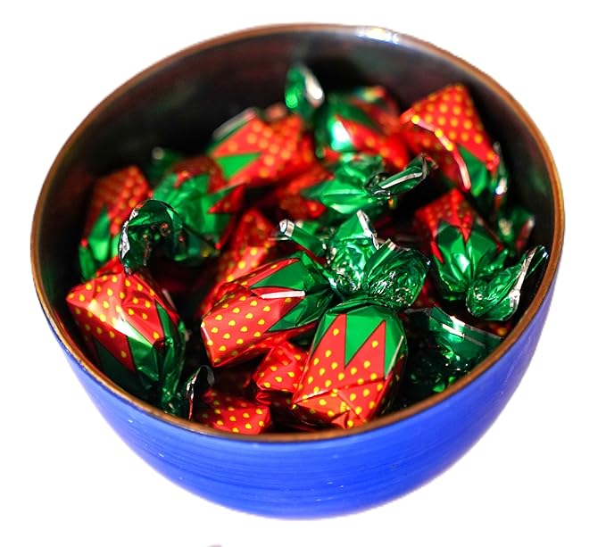 Strawberry Bon Bons - 2 lbs of Delicious Chewy Filled Sweet Individually Wrapped Hard Sucking Candy