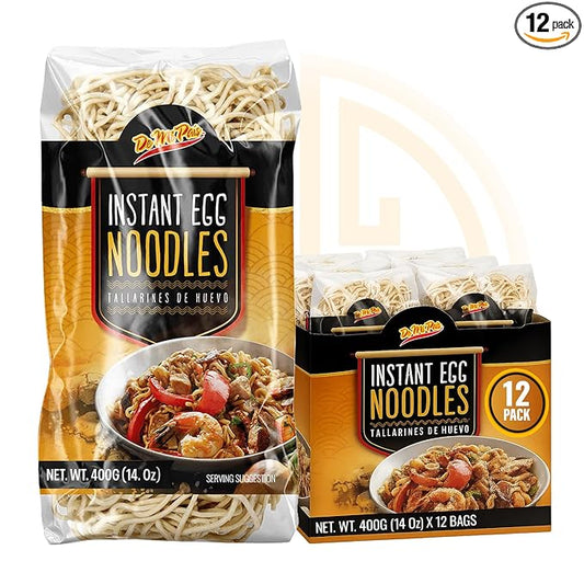 De Mi Pais Egg Noodles – Instant Egg Noodles for Soup, Stir-Fry, Pasta or Ramen Recipes; Traditional Noodles Eggs Crafted in Cambodia Using Traditional Techniques for Rich Flavor – 14 oz | 12-Pack