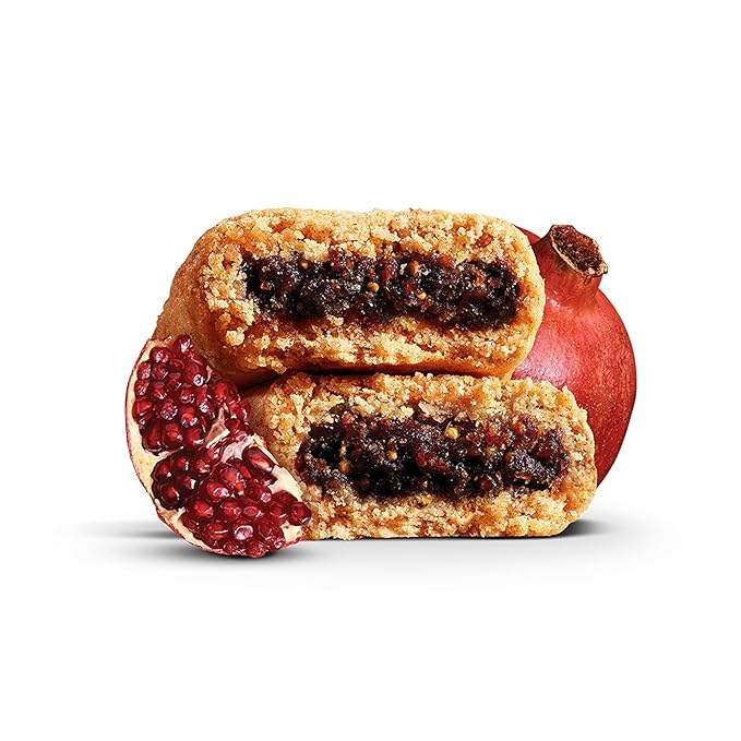 Nature's Bakery Gluten Free Fig Bars, Pomegranate, 1- 12 Count Box of 2 oz Twin Packs (12 Packs), Vegan Snacks, Non-GMO