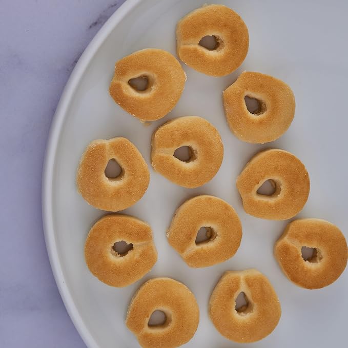 Snacklava Mini Cookie Rings - 6 Pack (60 Pieces) - No Artificial Colors or Preservatives - 4 Clean Nut-Free Ingredients - Premium Handmade Pastries