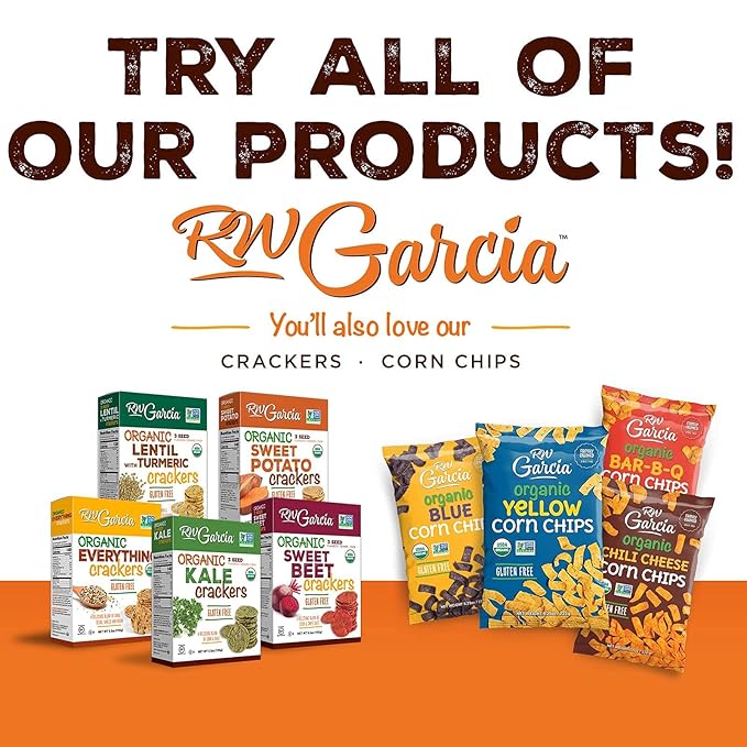 RW Garcia Organic Sweet Potato Crackers, Gluten Free, 5.5oz Boxes, 6 Pack