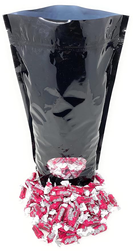 Bulk Strawberry Flavor Tootsie Roll Frooties Chewy American Taffies Candy Individually Wrapped In Resealable Assortit Bag 5 Lb 735+pcs (80-Oz) - Made In USA