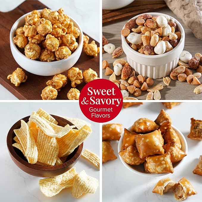 Broadway Basketeers Thank You Gift Tower – Gourmet Chocolate Cookies & Sweets Snack Tower – Thank You Gift Box for Clients, Teachers, Friends & Colleagues, Holiday, Thanksgiving – Kosher Snack Set