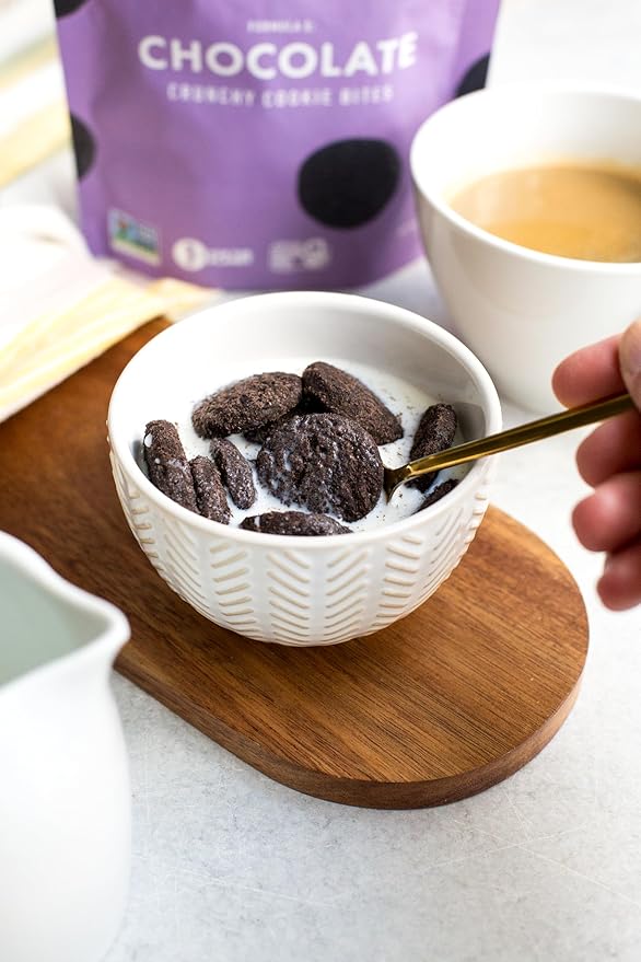 Bakeology Vegan Cookies- Chocolate Gluten Free Crunchy Mini Cookie Bites, Dairy Free, Non-GMO, 0g Trans Fat, Plant Based Dessert Sweets, Made with Coconut Oil & Pure Ingredients
