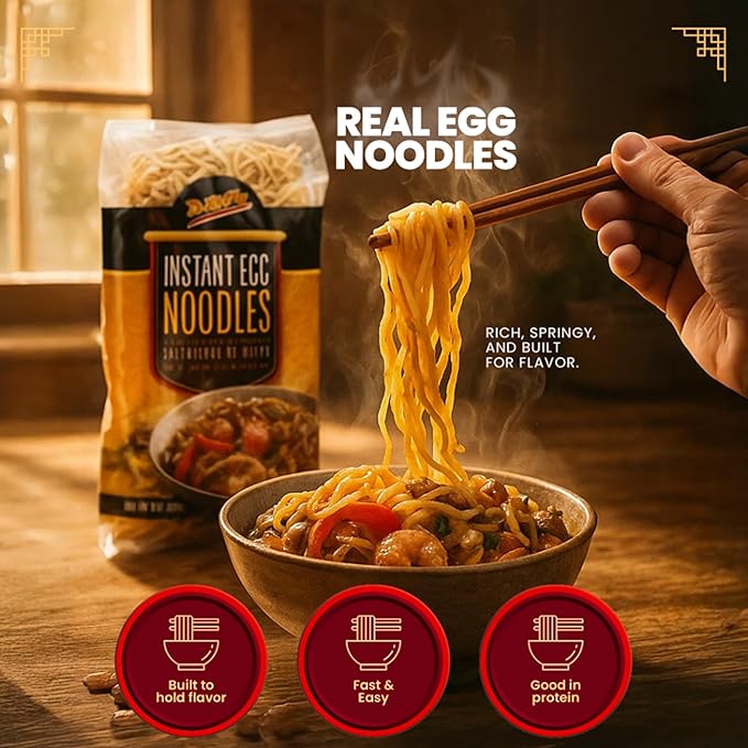 De Mi Pais Egg Noodles – Instant Egg Noodles for Soup, Stir-Fry, Pasta or Ramen Recipes; Traditional Noodles Eggs Crafted in Cambodia Using Traditional Techniques for Rich Flavor – 14 oz | 6-Pack