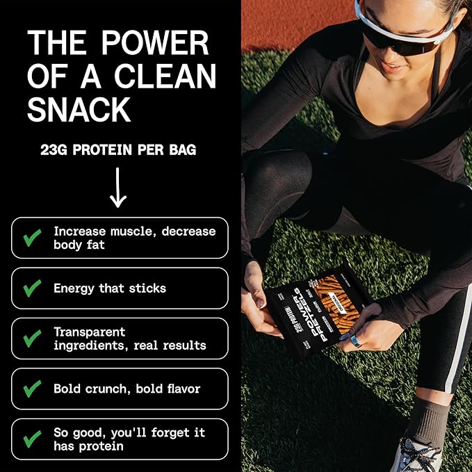 Power Pretzels - Variety Pack, 9 Count, 23g Protein per Bag, Vegan Friendly and Plant-Based, (3) Cinnamon, (3) Honey Mustard, (3) Salt, Perfect for Active Adults, Great for Gym, Work, or On-the-Go