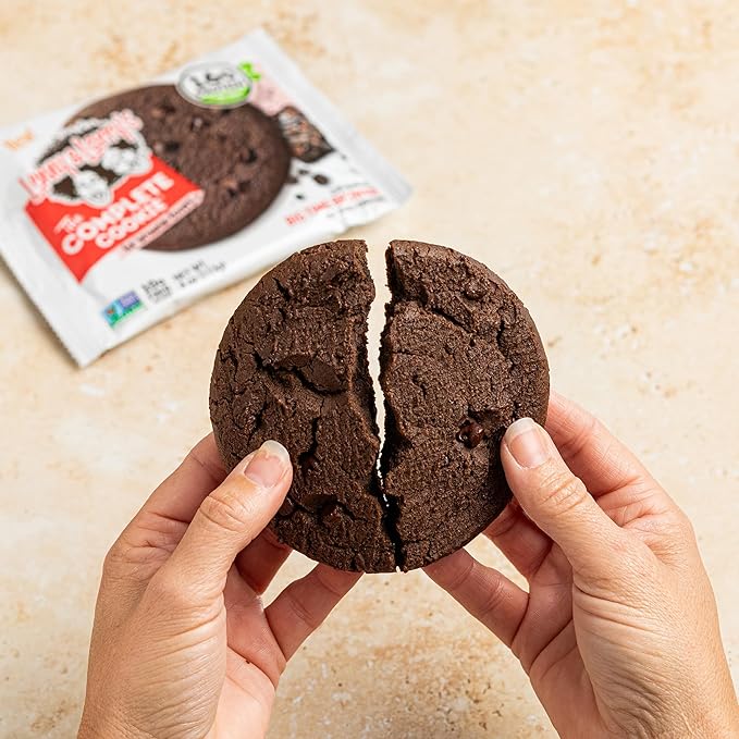 Lenny & Larry's Complete Protein Cookie, [Big Time Brownie], Chewy Soft Baked, 16g Plant Protein, Vegan, Non-GMO, High Fiber, [2 Ounce] Cookie (Pack of 12)