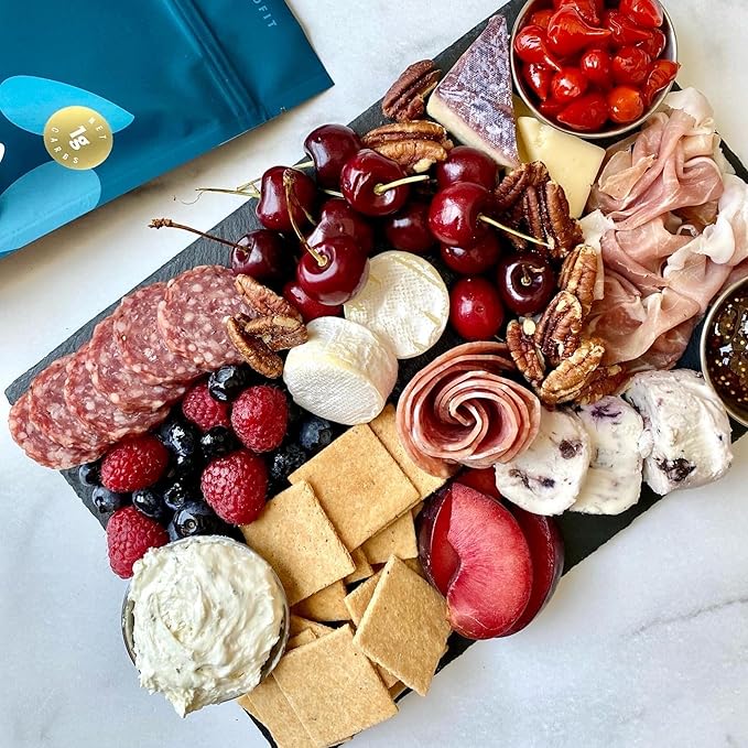 Almond Flour Crackers by Real Phat Foods - Low Carb, Gluten-Free Keto Crackers - Variety Pack of 3 (Original, Rosemary, Pepper)