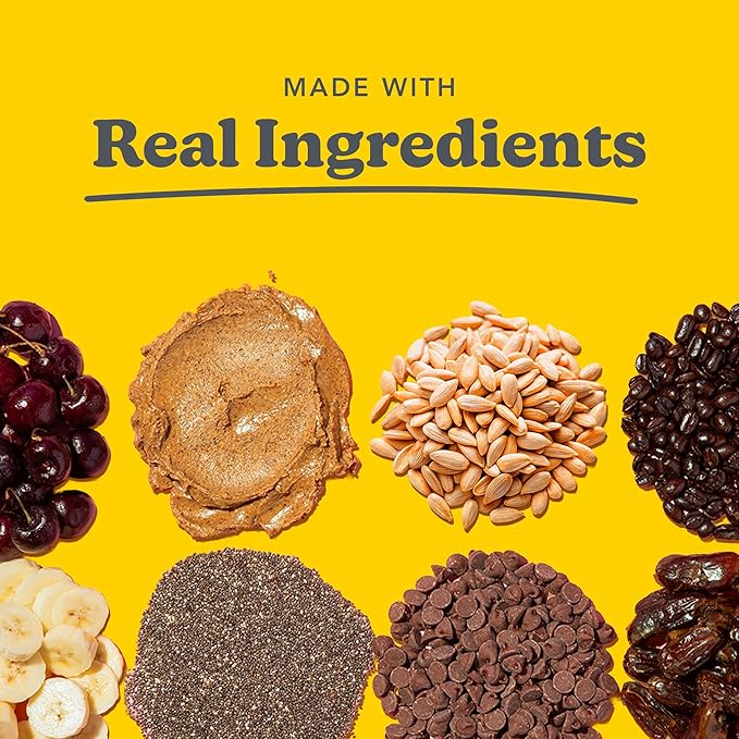 Love + Chew Soft Baked Protein Cookies, Gluten Free | (18) Count Sunflower Banana Bread Minis | Vegan, Paleo, Non GMO and Packed with Superfoods. - Individually Wrapped, and Made from Sunflower Seeds