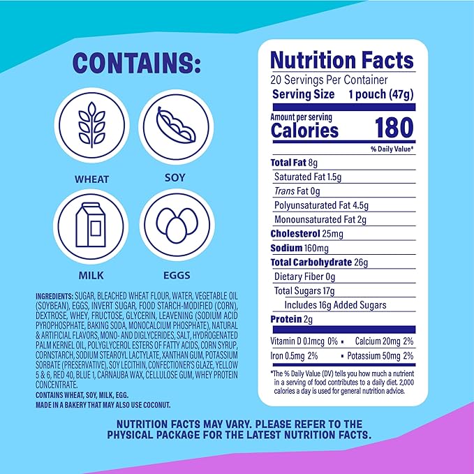 (Value Pack) Little Bites Party Cake Muffins, 20 individual packs, (4 ct each), Cake and Sprinkles Mini Muffins, 33 oz Multipack