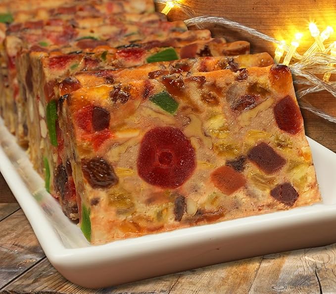 Claxton Fruit Cake – 1-Lb. Regular Recipe | Old Fashioned Holiday Fruitcake Packed in Signature Claxton Gift Carton | A Traditional Holiday Favorite