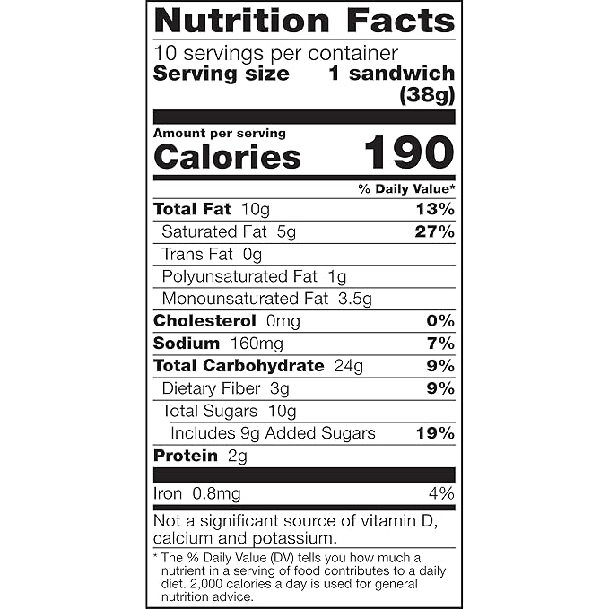 Nature Valley Biscuit Sandwiches, Coconut Butter, Snack Value Pack, 10 ct, 13.5 OZ (Pack of 2)