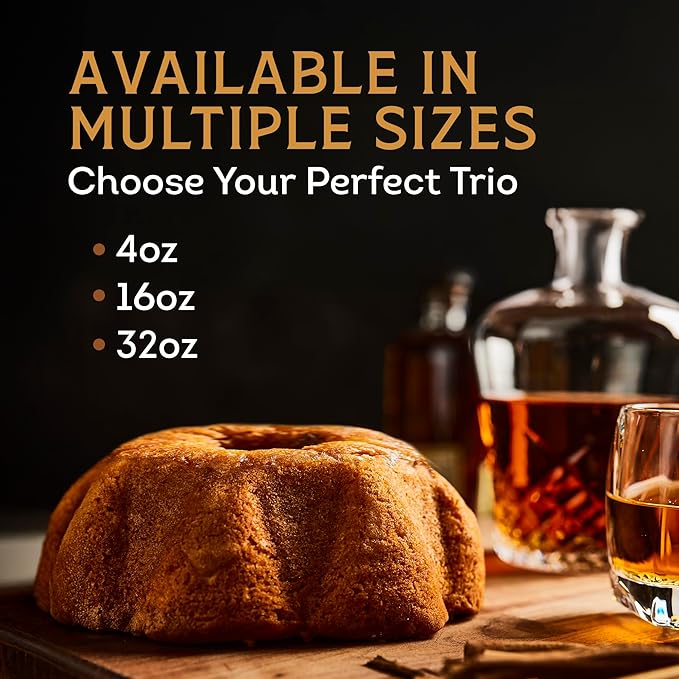 TORTUGA Kentucky Bourbon Cake - 16 oz. - Case of 20 - Gourmet Gift for Food Gift Basket, Snack Gift Basket, Birthday Gifts, and Bakery Desserts - Great Mini Cakes for Delivery