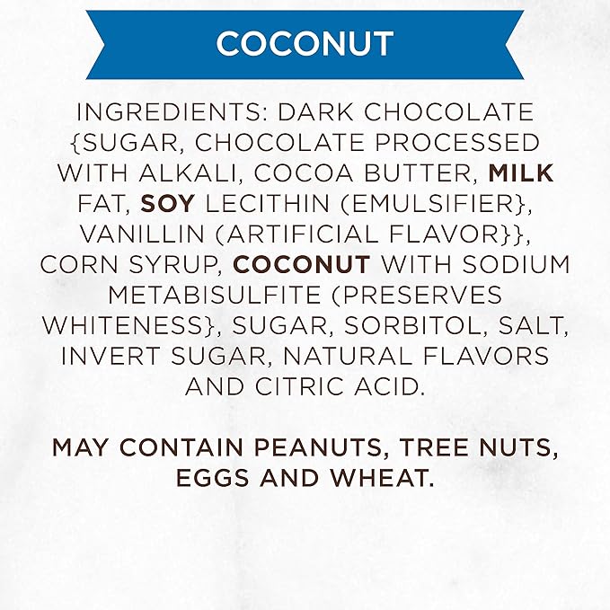 Russell Stover Dark Chocolate Coconut - 0.5 oz (Pack of 36)