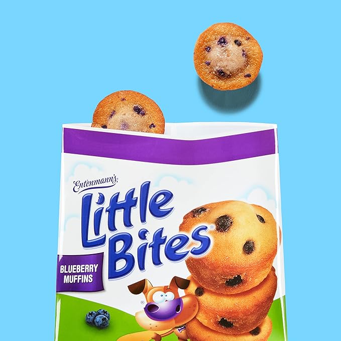 Entenmann's Little Bites Blueberry Mini Muffins, 20 Pouch Value Pack