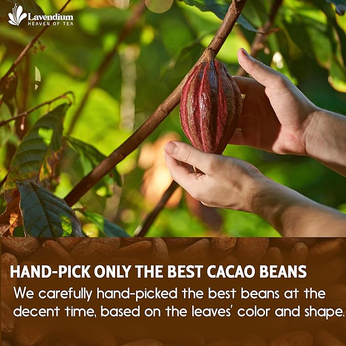Lavendium 25oz (1.56 lbs) Cacao Powder, 100% Natural & Pure, Unsweetened, Rich Chocolate Flavor, Perfect for Baking & Smoothies No Additives, No Gluten, Vegan