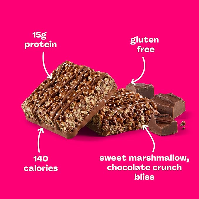Think! High Protein Crispy Squares Chocolate Crunch Treat (10 Pack)