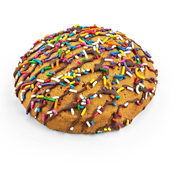 Stern’s Bakery Jumbo Sprinkle Cookies | 18 Individually Wrapped Cookies | 3 Oz Breakfast Danish Pastries | Vending Machine Snacks | Lunchbox Snacks | Dairy Free | Nut Free Snacks | Kosher