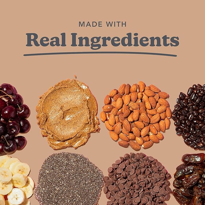 Love + Chew Mini Vegan Cookies, Gluten Free, 3g Plant Based Protein Per Cookie with Dark Chocolate and Coffee, Healthy Snacks for Adults, Individually Wrapped Cookies, Mocha Chip, 18 Pack