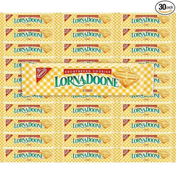 Lorrnna Doone Shortbread Cookies - 30 Pack - The Hampton Candy Company + edlvs sticker