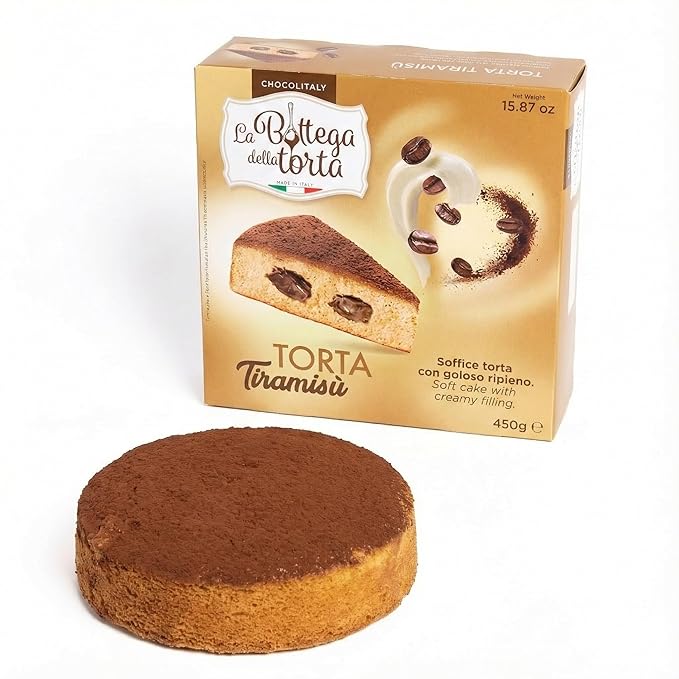 Chocolitaly Italian Cake – Tiramisu Flavor | Pack of 3 | Soft Coffee-Flavored Sponge with Creamy Filling | Made in Italy | Ready to Serve Shelf-Stable Dessert