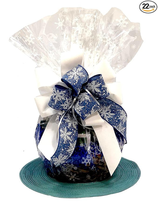 Hand-Crafted 22 Piece customizable chocolate gift basket of gourmet chocolates, cookies, and crunches. Tasty treats selected for businesses, clients, employees, birthdays, thank you and more!