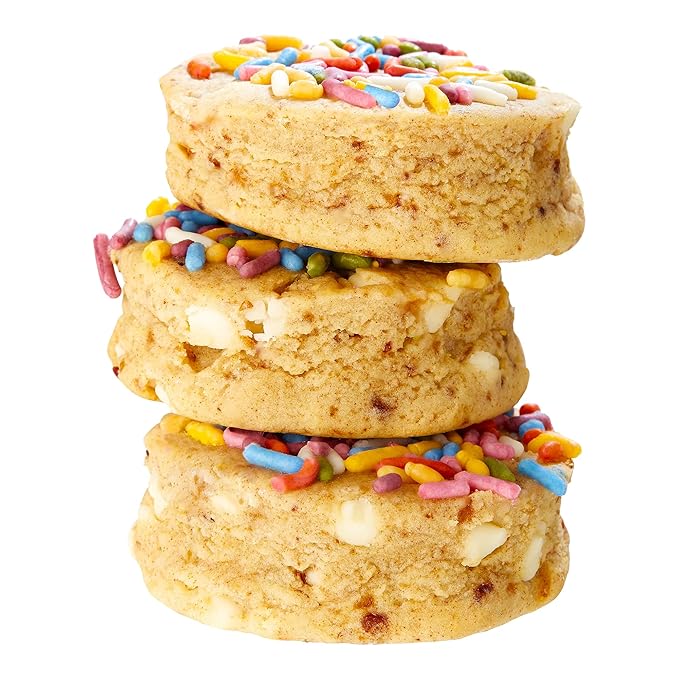 Rule Breaker Vegan & Gluten Free Cookies | Birthday Cake | Plant-Based, Nut-Free, Top 11 Allergen-Free | Great for School, Office | Soft-Baked, Individually Wrapped (Pack of 12)