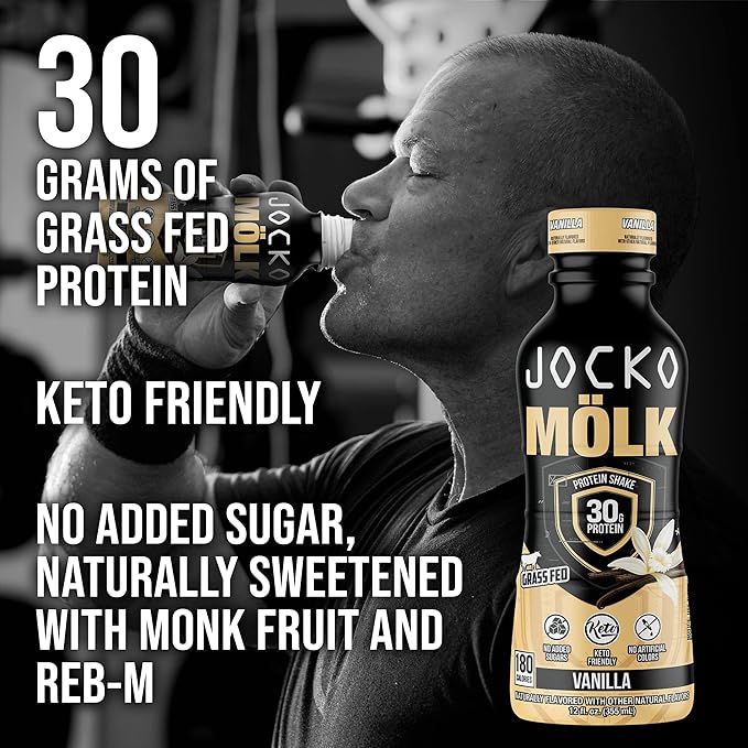 Jocko Fuel Protein Shake Bundle - Vanilla and Chocolate (24 Count)