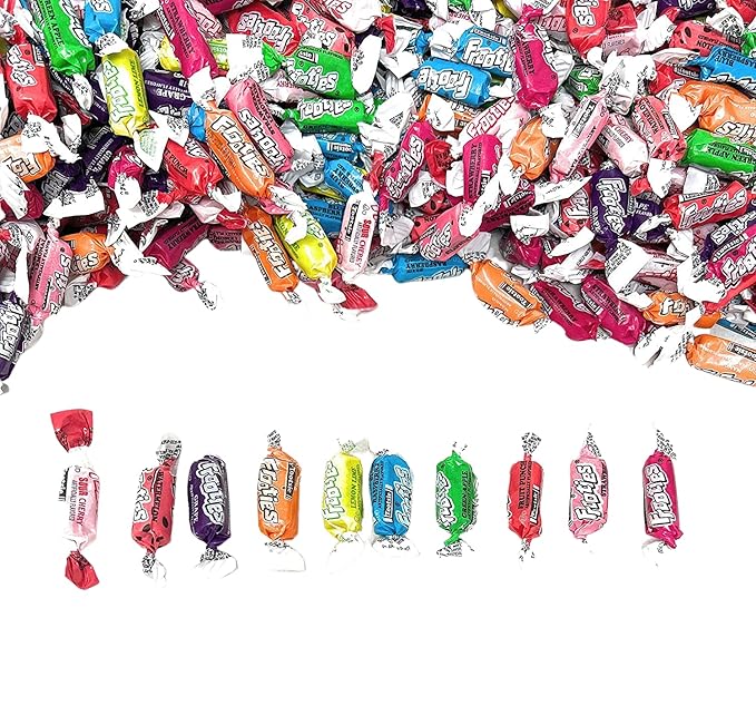 Tootsie Roll Frooties American Candy Fruity Favorites Party Mix Bag Soft And Chewy Taffy Midgees Individually Wrapped Assorted 10 Flavor Variety 10 Lbs (160 oz) - Made In USA