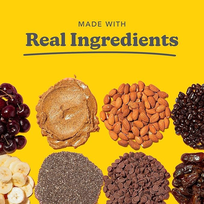 Love + Chew Superfood Soft Baked MINI Cookies, Banana Bread Flavor, Plant Based Cookie Made With Almonds, Chia Seeds, & Bananas for Kids and Adults, Vegan Snacks, Gluten Free, Paleo, Non GMO, 18 Pack