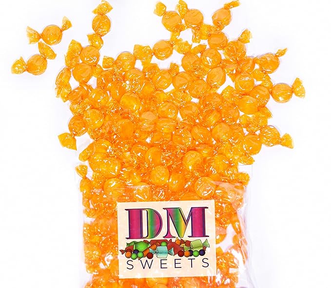 Butterscotch Buttons - 2 lbs of Bulk Individually Wrapped Sweet Yellow Butterscotch Hard Candy