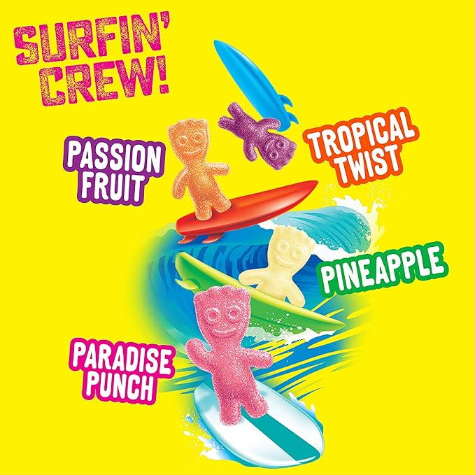 Sour Patch Kids Tropical Soft & Chewy Candy, Bulk Candy, 12-8 oz Bags