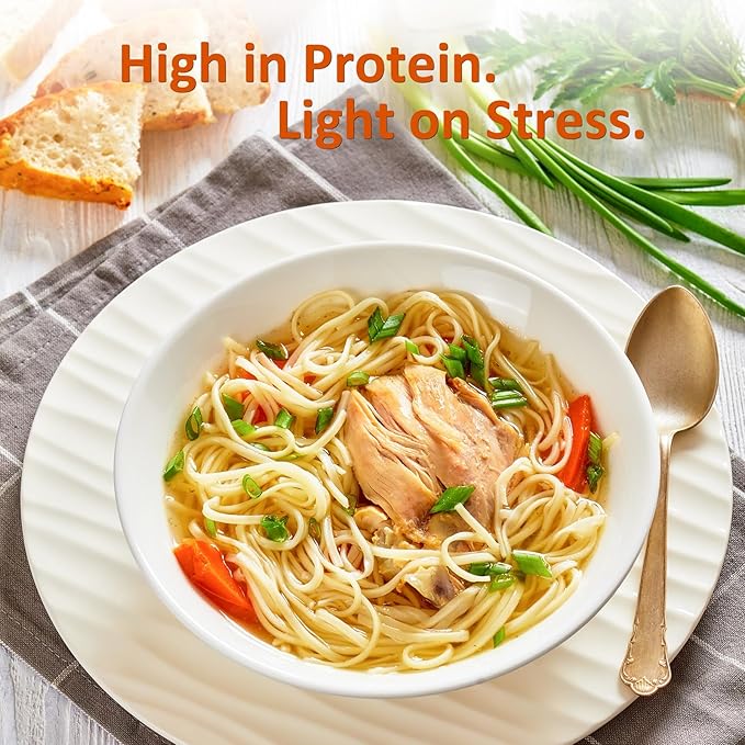 Healspot High Protein Instant Ramen Variety Pack, 6 Pack Non Fried Ramen Broth, 32g Plant Based Protein, Low Fat, Low Carb, Non GMO, Keto Friendly & Plant Based (Golden-Chicken,Smoky-Beef,Classic-Pork）