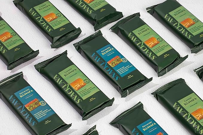 Snacklava Pistachio Kunafa - 6 Pack (18 Pieces) - No Artifical Ingredients, Colors or Preservatives - Premium Handmade Pastries