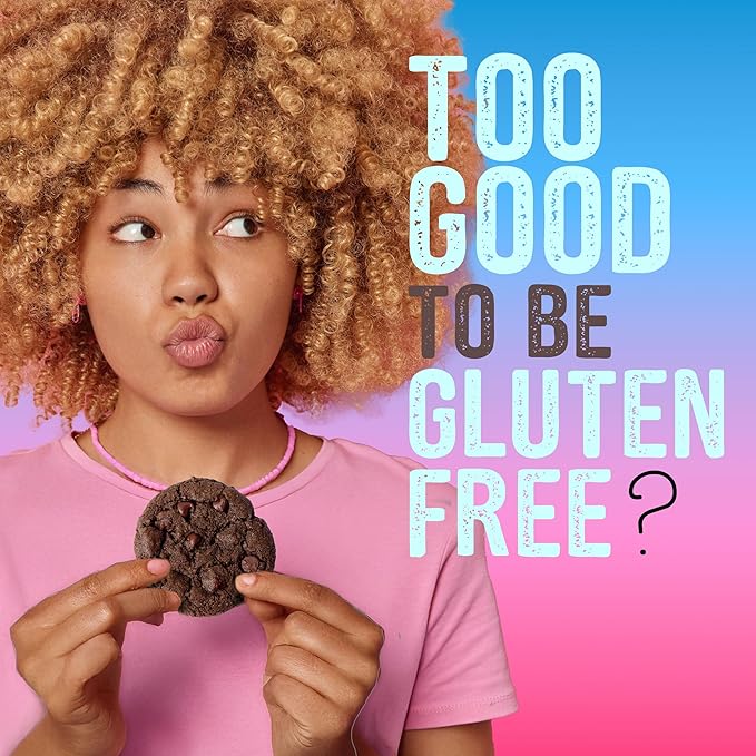 MIGHTYLICIOUS Vegan Double Dutch Chocolate Chip Cookies – Gluten-Free, Allergen Friendly, Kosher, Preservative-Free – Snack Option for a Guilt-Free Treat - 6.5 Oz (3 Pack)