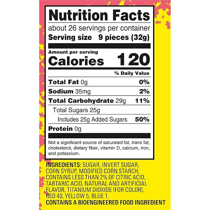 SOUR PATCH KIDS Watermelon Soft & Chewy Candy, Family Size, Bulk Candy, 1.8 lb
