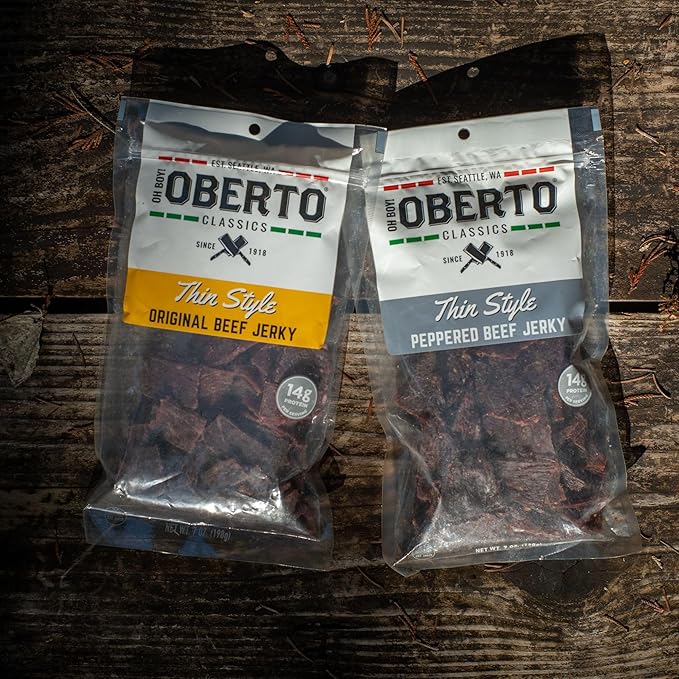 Oh Boy! Oberto Classics Thin Style Original Beef Jerky, 7 Ounce