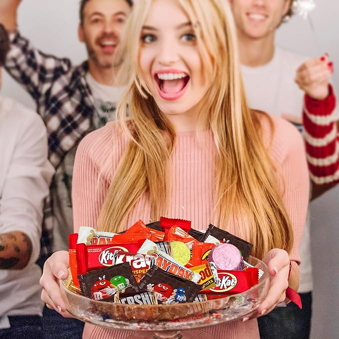 Assorted Chocolate Candy Mix - Individually Wrapped Milk, Dark, and White Chocolates - 5lb Bulk Variety Pack for Snacking, Sharing, and Gifting - Ideal for Home, Office, and Events