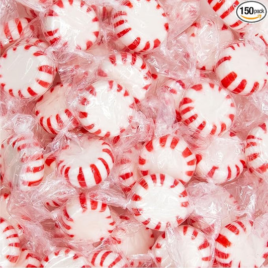 Starlight Peppermint Hard Candy | Bulk 2 Pounds | Mints Individually Wrapped | Peppermints | Refreshing Peppermint Candies | Starlight Mints