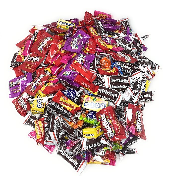 Ultimate Sampler Special Bulk Candy Mix 11.25 Lb Starbursts FaveReds And Skittles Original And Wild Berry Tootsie Rolls Juniors Tootsie Snack Bars Tootsie Mini Dots Tootsie Pops Fruit Rolls 450+ Ct (180.4 Oz)