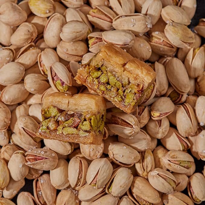 Snacklava Pistachio Baklava Bites - 20 Pack (3 Pieces per Pack) - No Artificial Ingredients, Colors or Preservatives (20, Pistachio)