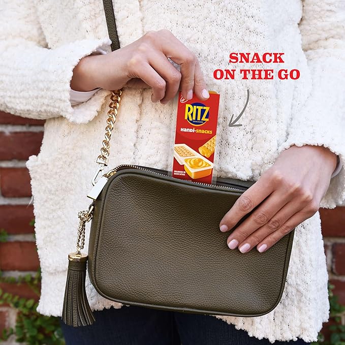 Handi-Snacks RITZ Crackers 'N Cheesy Dip Snack Packs, School Snacks, 20 Snack Packs