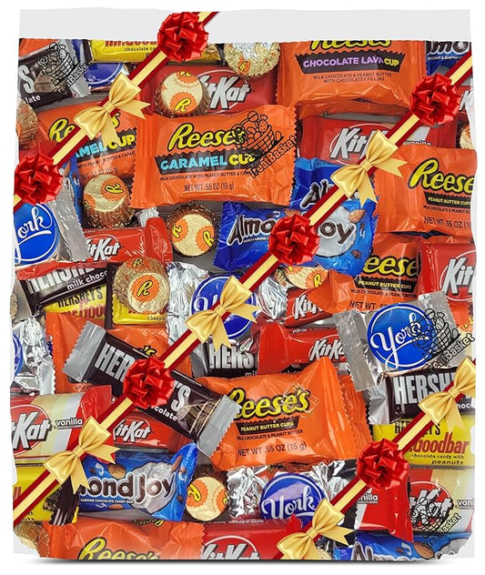 Chocolate Candy Bars Variety Pack – 2 LB Bulk Milk Chocolate Fun Size Individually Wrapped – Assorted Mixed Chocolate Candy Bars & Chocolate Minis Bag – Bite Size Chocolate Mix Variety Pack for Sharing & Parties