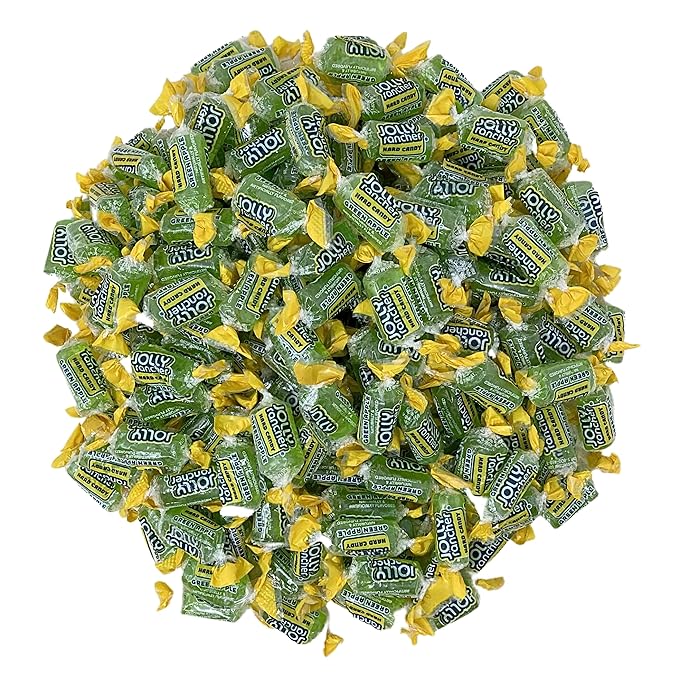 Jolly Ranchers Hard Candy 3lbs- All Green Apple Individually Wrapped Delicious Fresh Candy, 48oz (Packaging Might Vary)