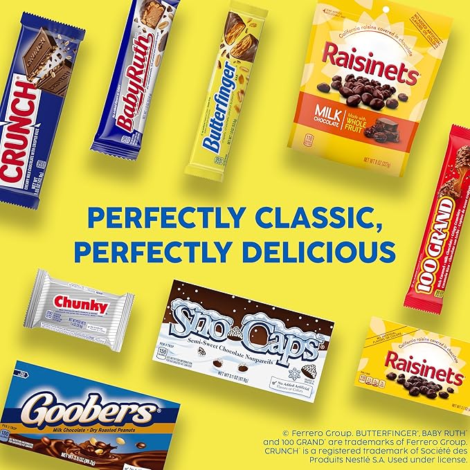 Butterfinger, Bulk 18 Count, Chocolatey, Peanut-Buttery, Individually Wrapped Candy Bars, Share Pack, 3.7 oz Each - 18 pack