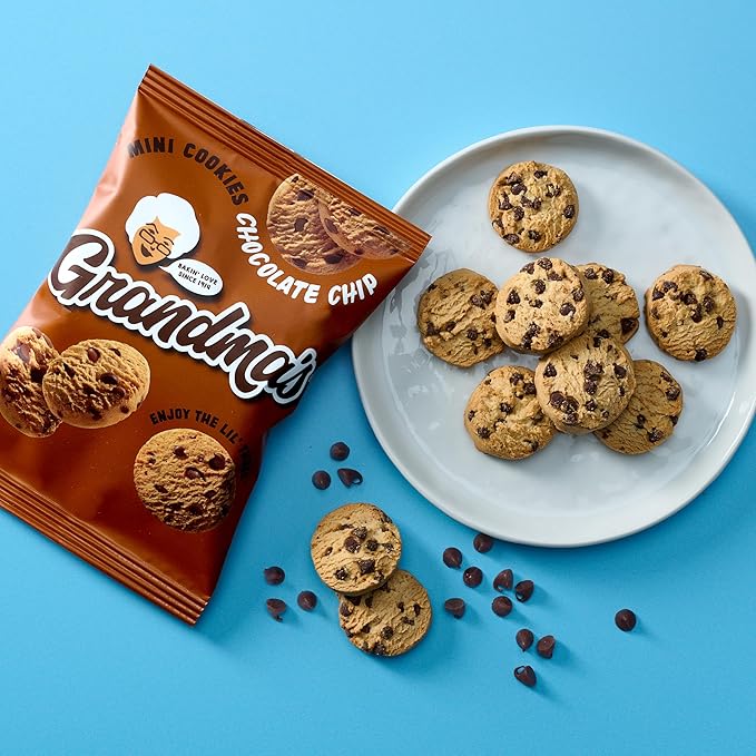 Grandma's Mini Chocolate Chip Cookies, 2 Ounce (Pack of 60)