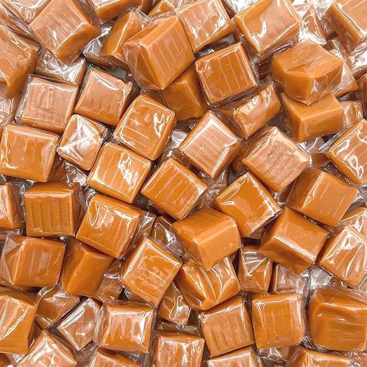 Caramel Cubes Candy | 2 Pound Bag | Individually Wrapped Classic Chews - Approx. 130 Count