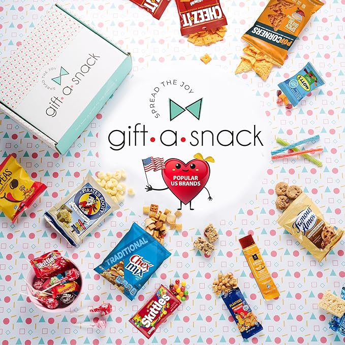Gift A Snack - Healthy Granola Breakfast Bars, Snack Box Care Package + Greeting Card (70 Count) Birthday Treats Gift Basket Nutritious Chips Office Food Assortments & Variety Gifts