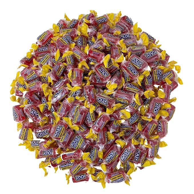 Jolly Ranchers Hard Candy 3lbs- All Cherry Individually Wrapped Delicious Fresh Candy, 48oz (Packaging Might Vary)