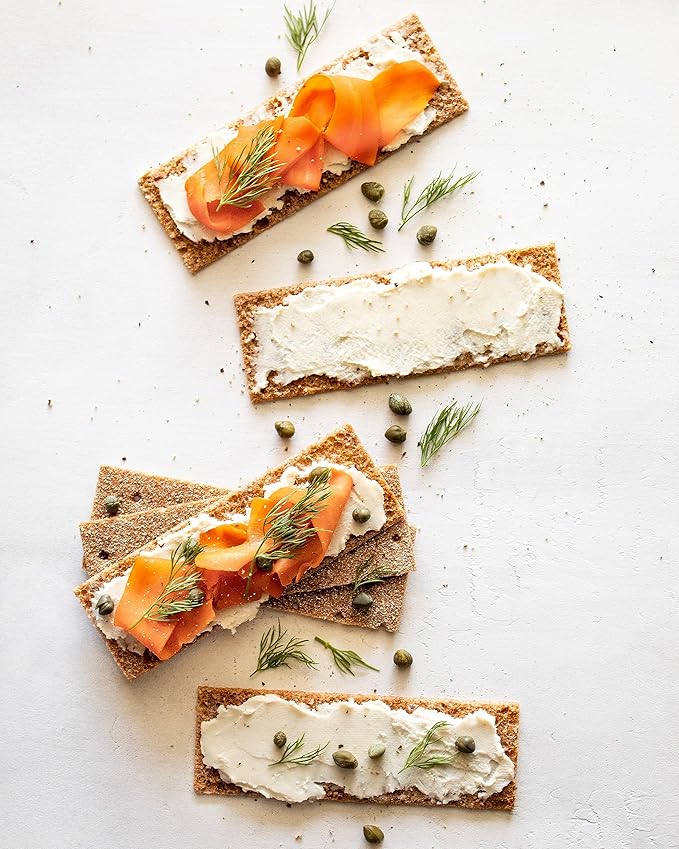 Finn Crisps Rye Crispbread with Caraway 7oz, 18 Pack Bulk Order | Thin, Crispy Rye Flatbreads| Authentic Finnish Sourdough | Caraway Crackers by Finn Crisp [18 Boxes x 7oz]